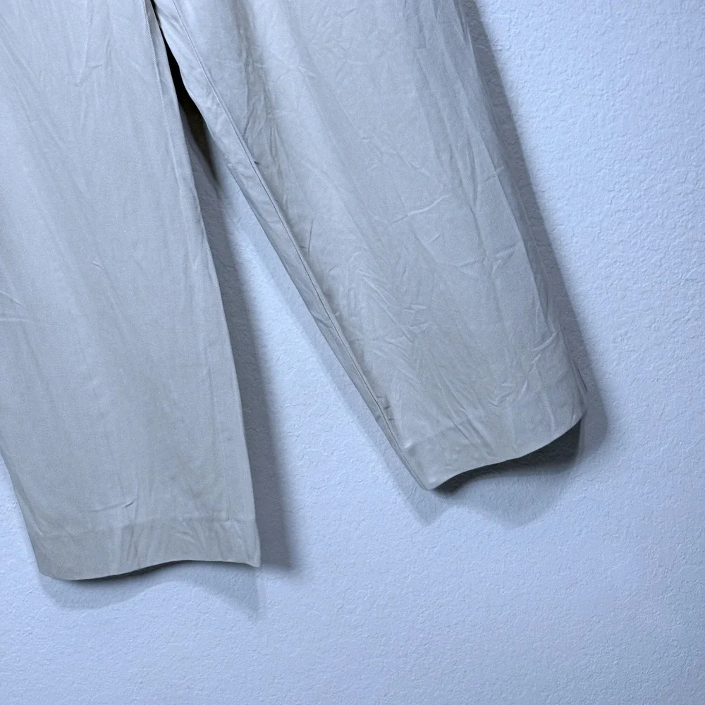 Tommy‎ Bahama Silk Pleated Relaxed Fit Chino Straight Leg Khaki Pants Men 42x32